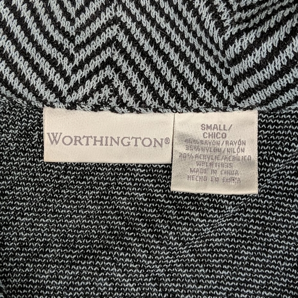 Worthington blue & black rayon lightweight coat - Picture 3 of 3